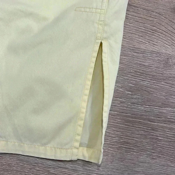 Rusty Vintage 90s Yellow Mini Skirt | Western Style, Side Slits, Cotton Size 7 - Picture 3 of 8